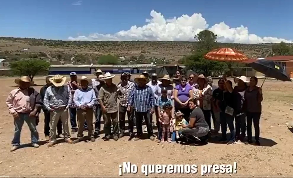 Comunidades se maniiestan contra presa MIipillas.