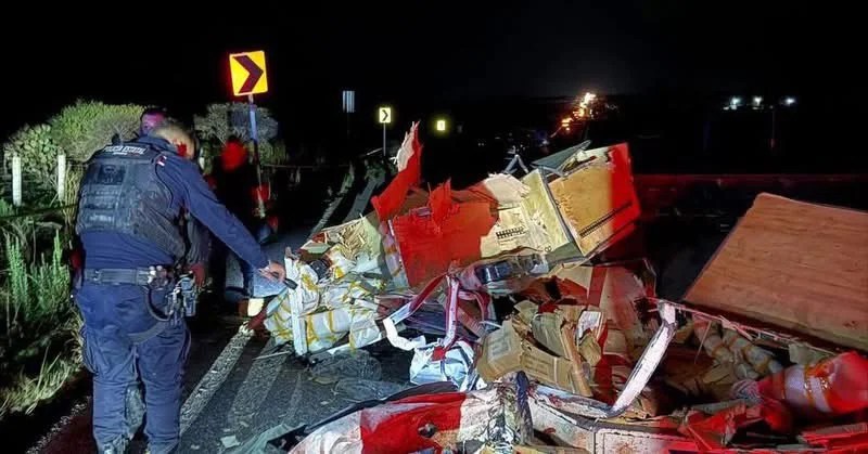 Choque fatal en la carretera Sombrerete-Fresnillo.