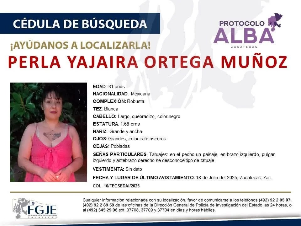 Perla Yajaira Ortega Muñoz.