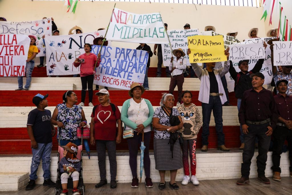 Marcha de rechazo a la presa Milpillas Zacatecas.
