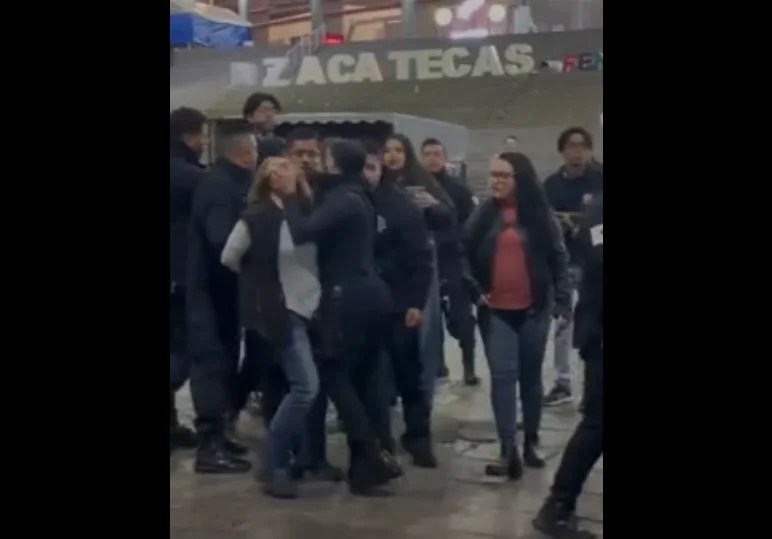 Imagen de la agresión policiaca.