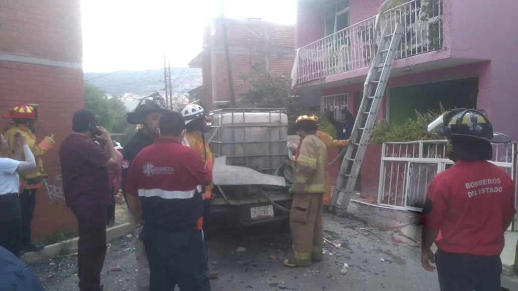 Explosión por gas LP deja dos heridos en Guadalupe, Zacatecas.Explosión por gas LP deja dos heridos en Guadalupe, Zacatecas.