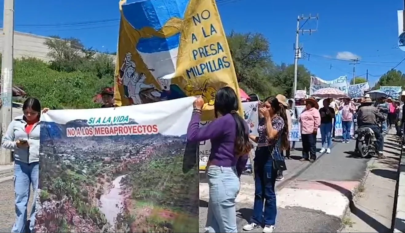 Rechazo manifiesto a la Presa Milipillas.