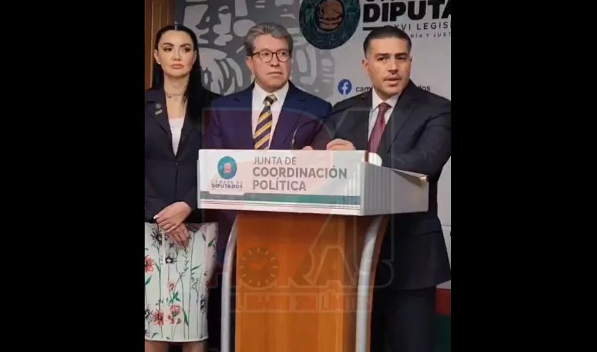 Omar García Harfuch con Ricardo Monreal.